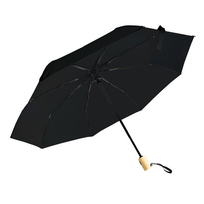 Parasol automatyczny RPET, składany | Nell czarny