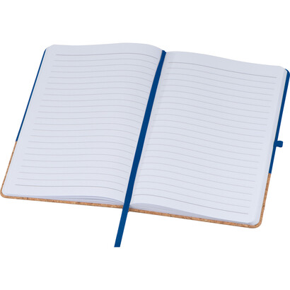 Notes A5 z elementami z korka NANTES niebieski