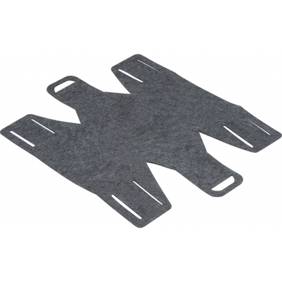 Składany koszyk z filcu RPET OSTERSUND ciemnoszary