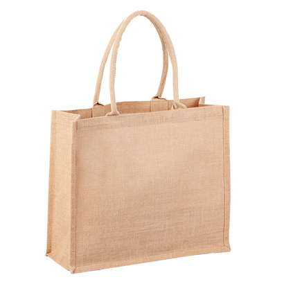 Torba na zakupy z juty Natural Shopper beżowy