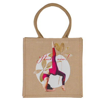 Torba na zakupy z juty Natural Shopper beżowy