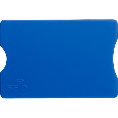 Etui na kartę kredytową, ochrona RFID niebieski