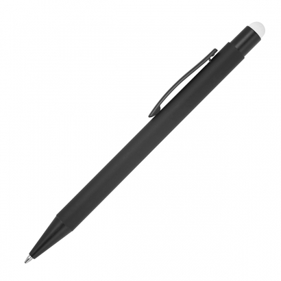 Długopis metalowy touch pen soft touch OHARA biały