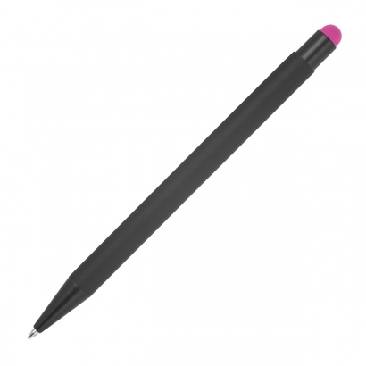 Długopis metalowy touch pen soft touch OHARA różowy