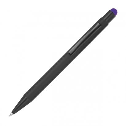 Długopis metalowy touch pen soft touch OHARA fioletowy