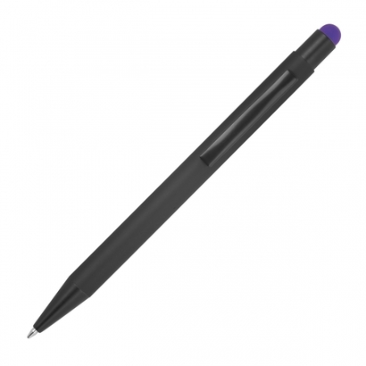 Długopis metalowy touch pen soft touch OHARA fioletowy