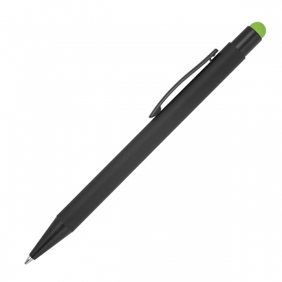 Długopis metalowy touch pen soft touch OHARA jasnozielony