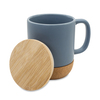 Kubek ceramiczny z bambusową przykrywką GIULIA 400 ML