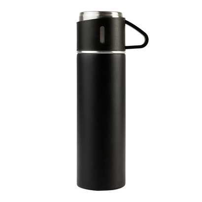 Termos z kubkami Attu 500 ml czarny