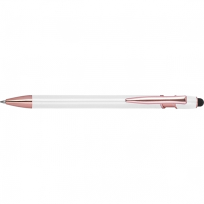 Długopis żelowy z recyklingu BELO HORIZONTE biały