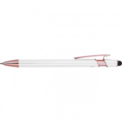 Długopis żelowy z recyklingu BELO HORIZONTE biały