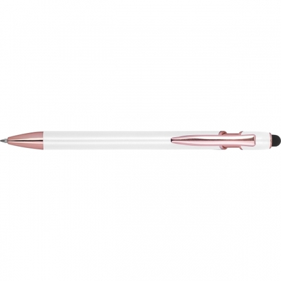 Długopis żelowy z recyklingu BELO HORIZONTE biały