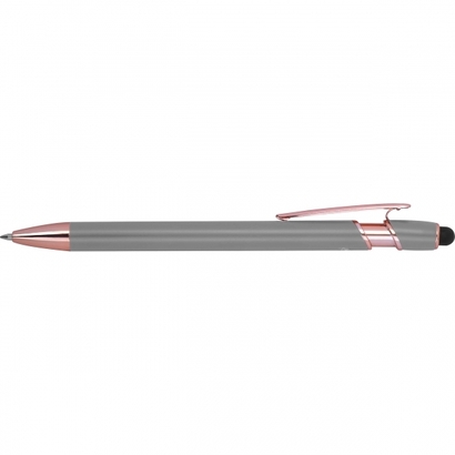 Długopis żelowy z recyklingu BELO HORIZONTE szary