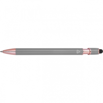 Długopis żelowy z recyklingu BELO HORIZONTE szary