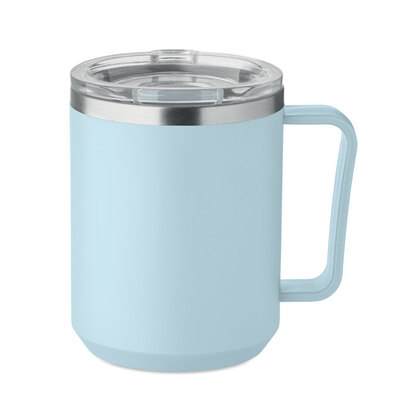 Kubek z 2 ściankami 400 ml COCOA baby blue