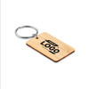 Prostokątny bambusowy brelok ANGLEBOO
