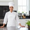 Zestaw małego kucharza, fartuch kuchenny i czapka kucharska, rozmiar dziecięcy | Nedina