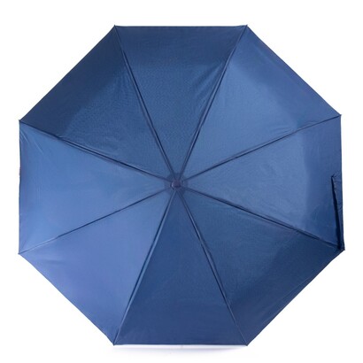 Wiatroodporny parasol manualny RPET, składany | Uksan granatowy
