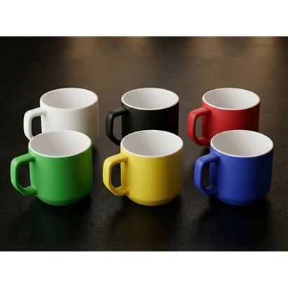 Kubek ceramiczny 330 ml | Everika niebieski