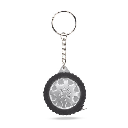 Brelok miara TIRE 1 m srebrny