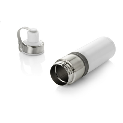 Bidon termiczny BREEZE 500 ml biały