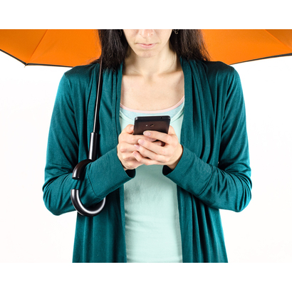 Parasol REVERS pomarańczowy