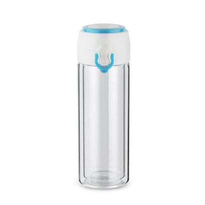 Bidon szklany VAKO 260 ml niebieski