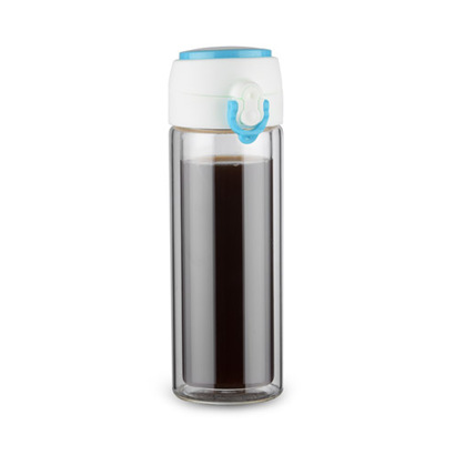 Bidon szklany VAKO 260 ml niebieski