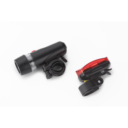 Zestaw lampek rowerowych AZER czarny