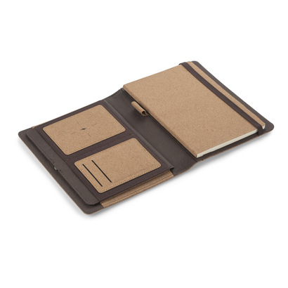 Teczka z ładowarką indukcyjną CHARCO naturalny