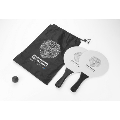 Zestaw rakietek plażowych TINES czarny