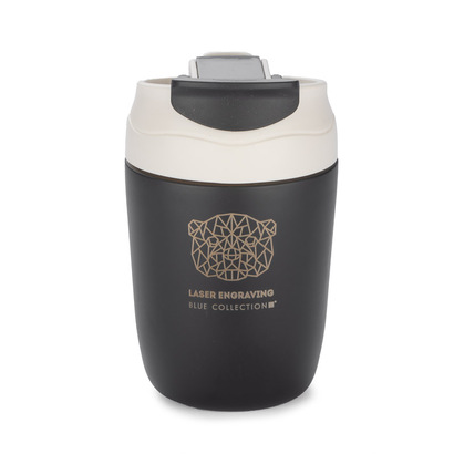 Kubek termiczny DOPPIO 360 ml czarny