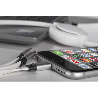 Kabel USB 3 W 1 BALJO biały
