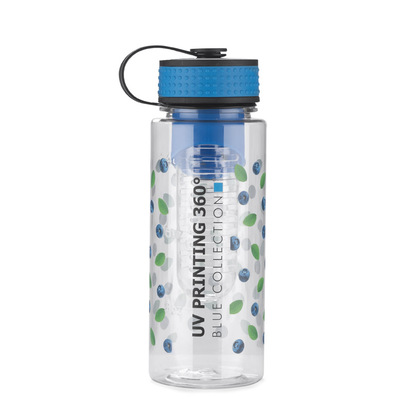 Bidon z wkładem na owoce FRUGT 800 ml niebieski