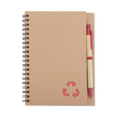 Notes z długopisem SERENO czerwony