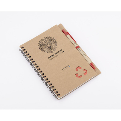 Notes z długopisem SERENO czerwony