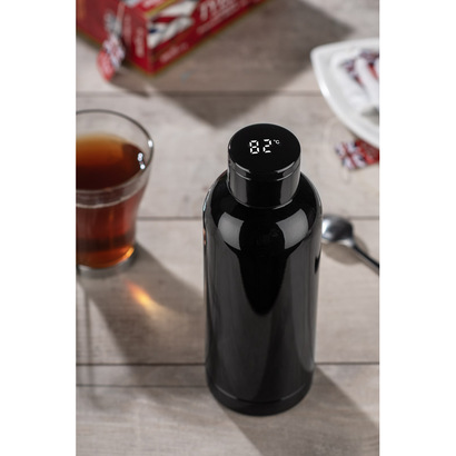 Butelka termiczna z termometrem CELIKA 500 ml czarny