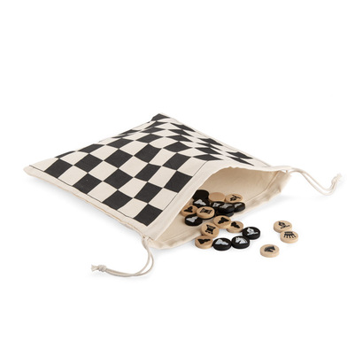 Szachy w woreczku ROYAL naturalny
