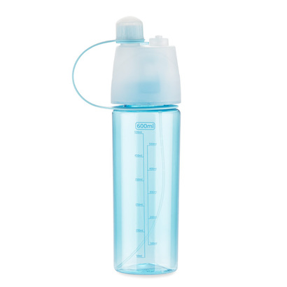 Bidon ze zraszaczem SPRAY 600 ml niebieski