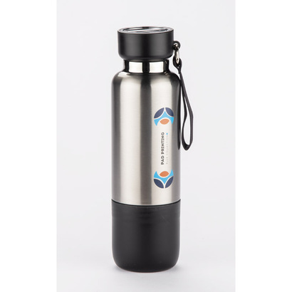 Butelka termiczna ze smyczką RON 500 ml czarny