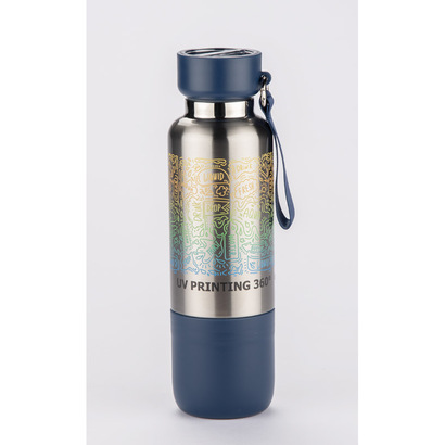 Butelka termiczna ze smyczką RON 500 ml granatowy