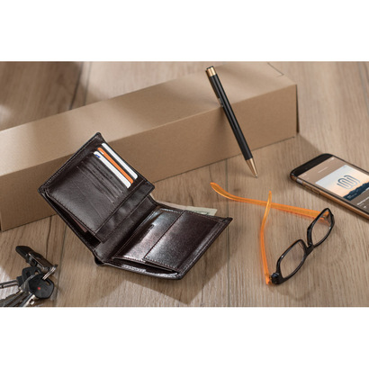 Portfel skórzany LEON brązowy