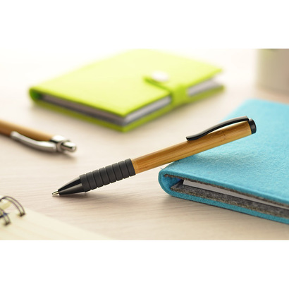 Długopis ekologiczny z nadrukiem RUB brązowy