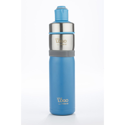 Bidon termiczny BREEZE 500 ml błękitny