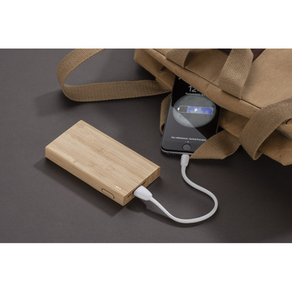 Power bank SILVA 8000 mAh brązowy