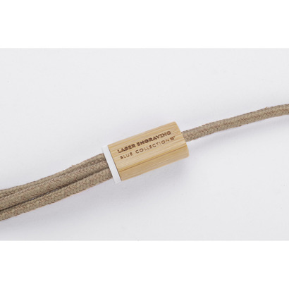 Kabel USB 3 w 1 FLAX naturalny
