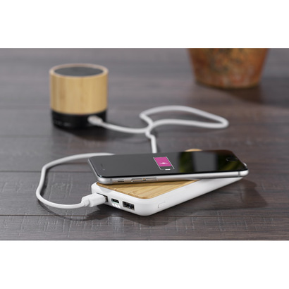 Power bank RONI 10000 mAh biały