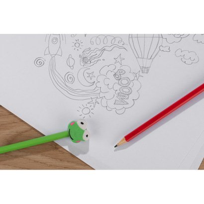 OŁÓWEK z gumką FUNNI MIX - Miś zielony