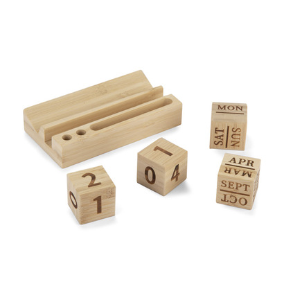 Kalendarz bambusowy NEN naturalny