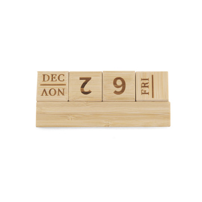 Kalendarz bambusowy NEN naturalny